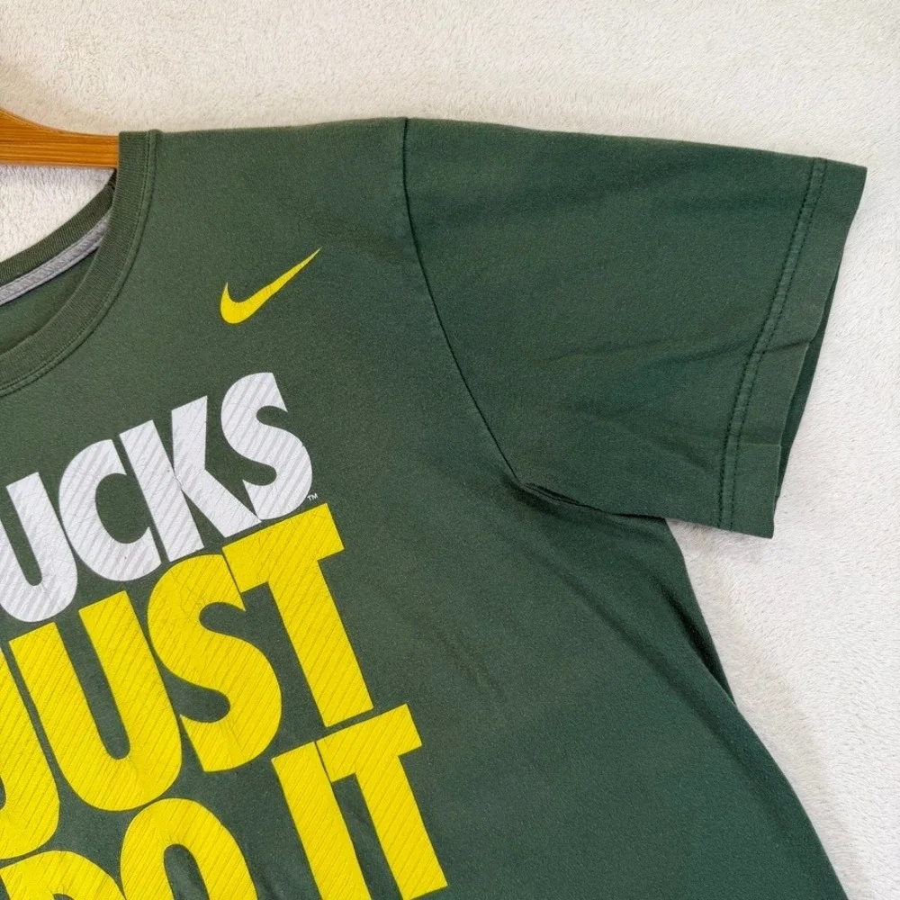 Nike Oregon Ducks Just Do It Tostitos Fiesta Bowl T-Shirt Green Mens Large NCAA
